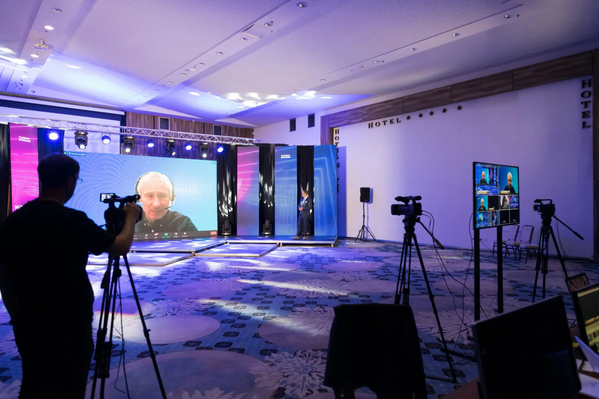Streaming production kit with cameras capture hardware and control equipment for live remote audience delivery