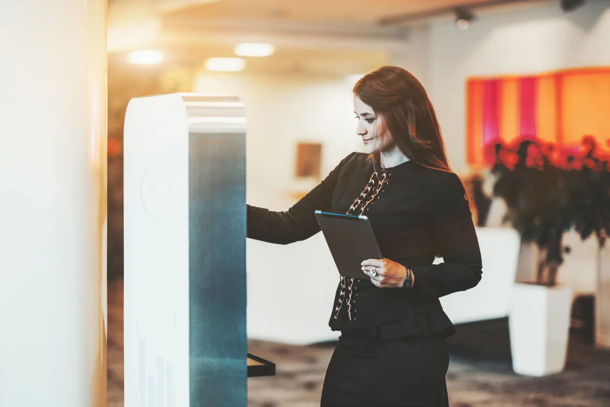 Sponsor and campaign vending machine setup used for branded giveaway engagement and measurable event participation