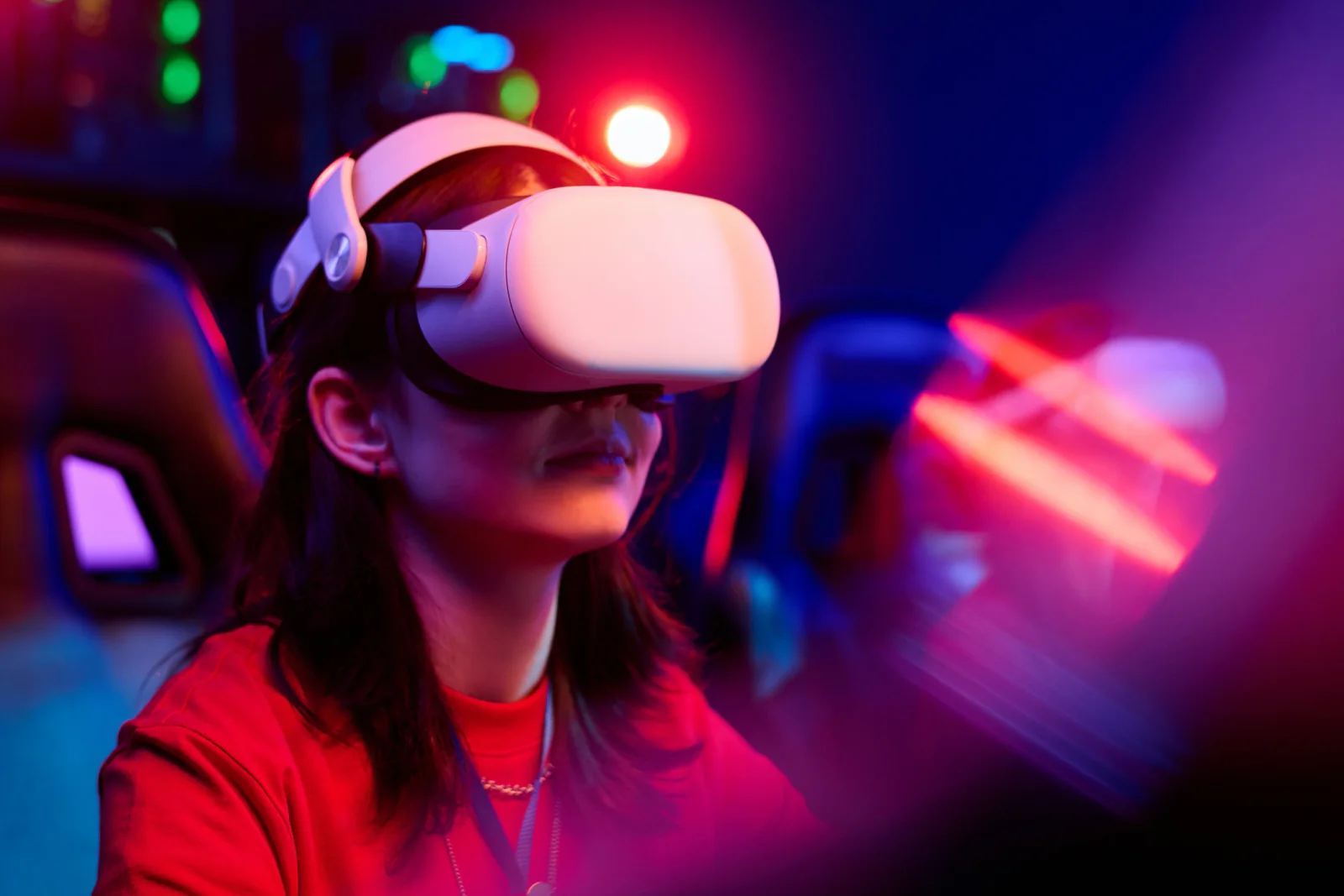 VR activation booth at an event using high performance desktop systems and immersive equipment