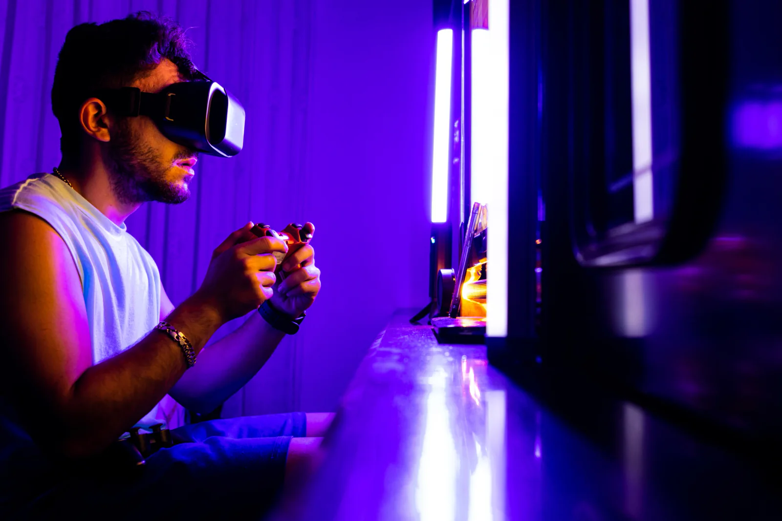Virtual reality rental setup paired with MSI class performance hardware for immersive demos and experiential event environments