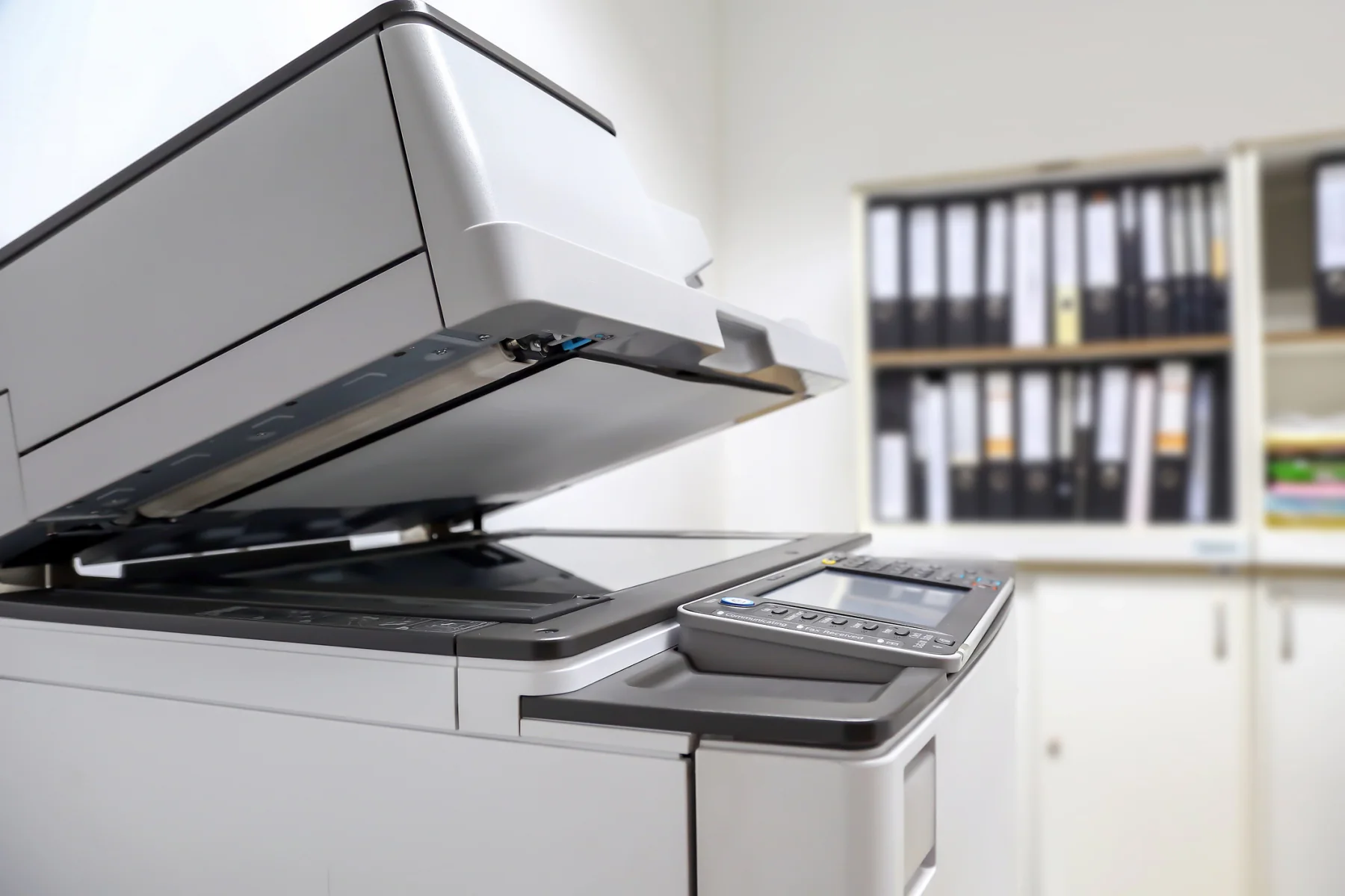 Business user scanning documents at a desktop scanner for a temporary digitization workflow