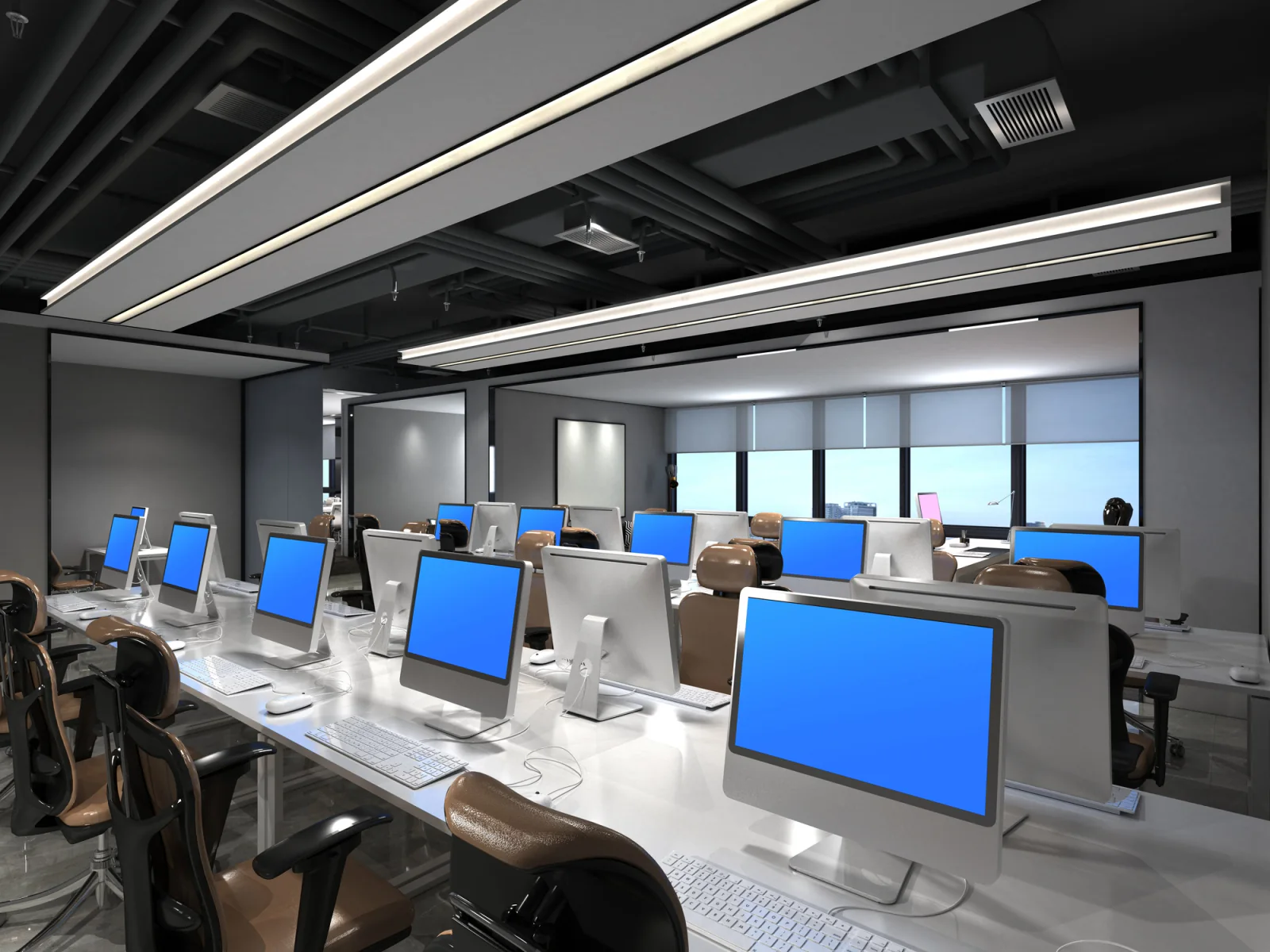 Multi-site deployment of laptops with standardized software image and identical application setup across several locations