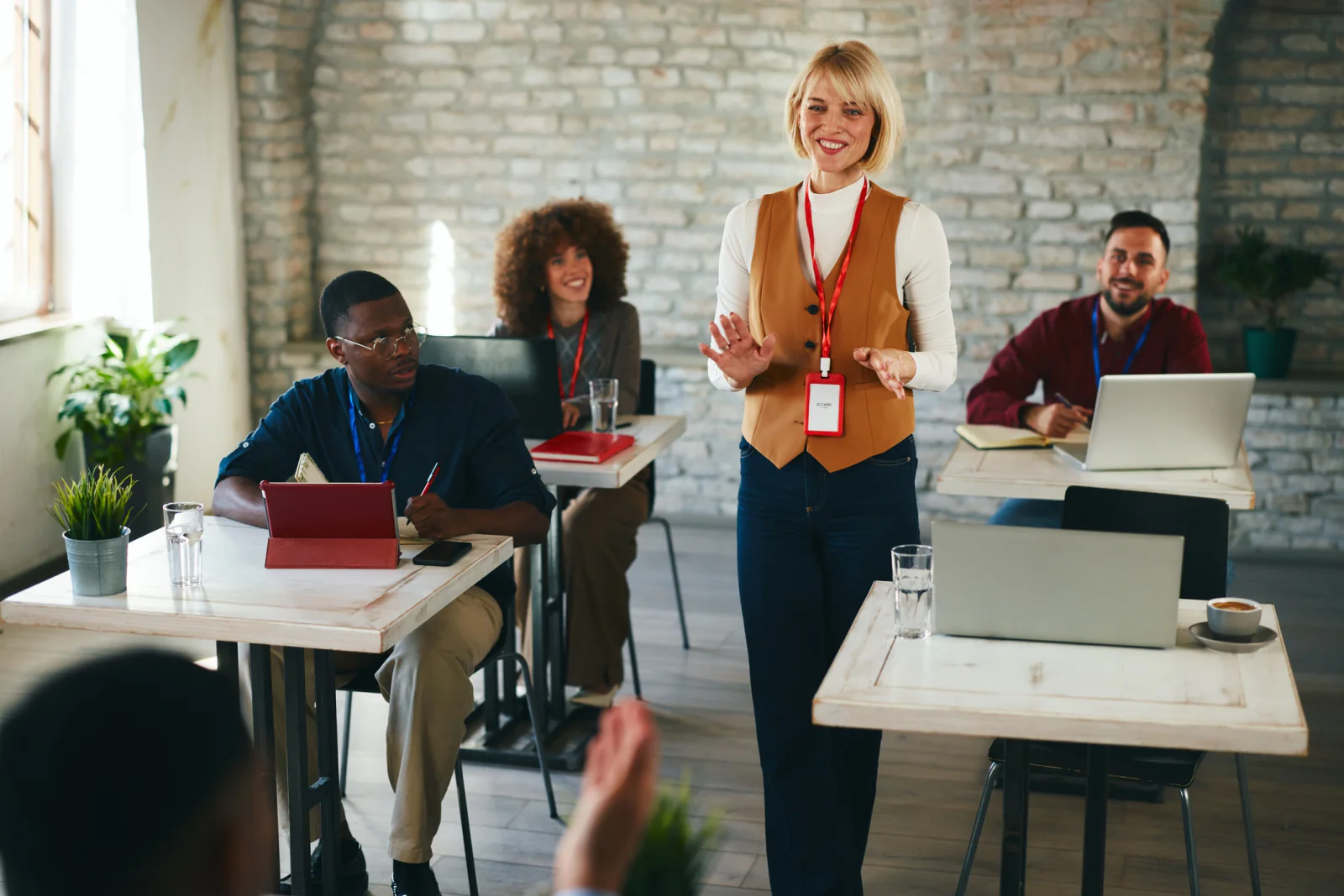Recurring training program with multiple classroom laptop kits staged for sequential learner cohorts and repeated sessions
