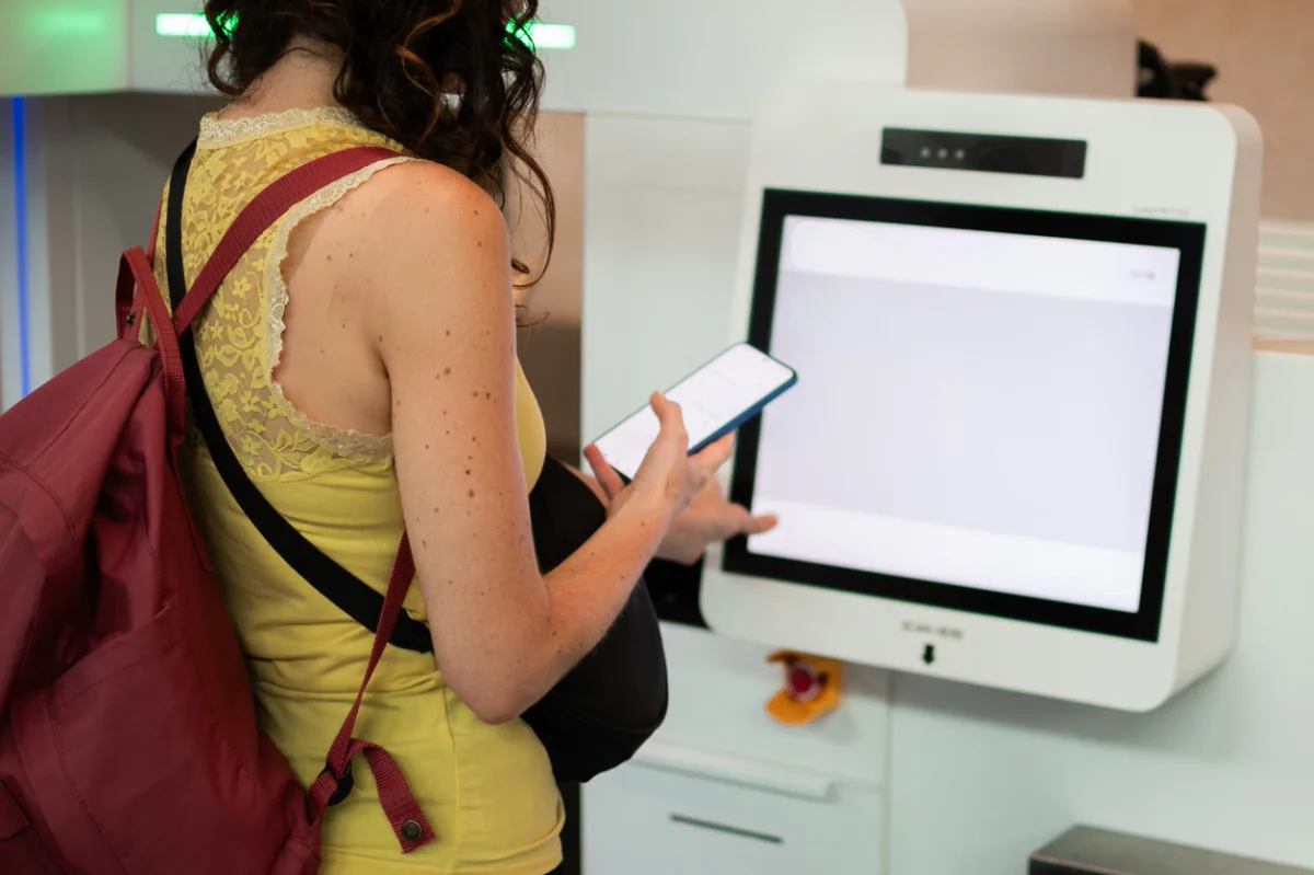Android tablet showing a custom business app configured for a specific workflow
