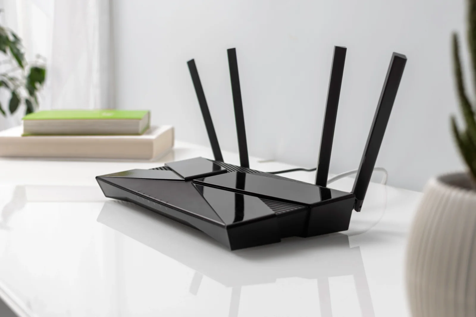Preconfigured Cradlepoint router kit with accessories and quick start documentation prepared for onsite deployment