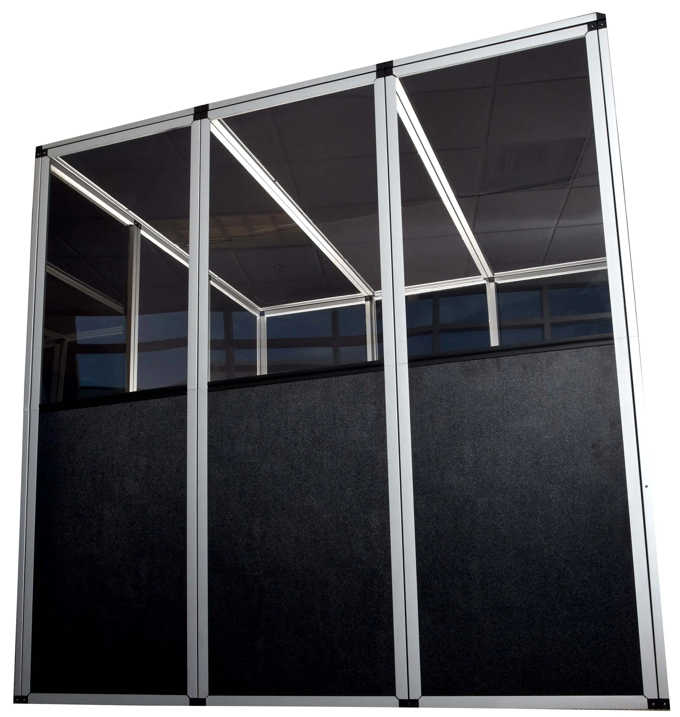Interpreter booth for simultaneous interpretation at a multilingual conference